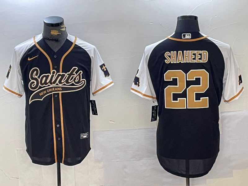 Men's New Orleans Saints #22 Rashid Shaheed Black White 1987 Legacy Cool Base Stitched Baseball Jersey,We sell and wholesale Men's New Orleans Saints #22 Rashid Shaheed Black White 1987 Legacy Cool Base Stitched Baseball Jersey on line form chian!